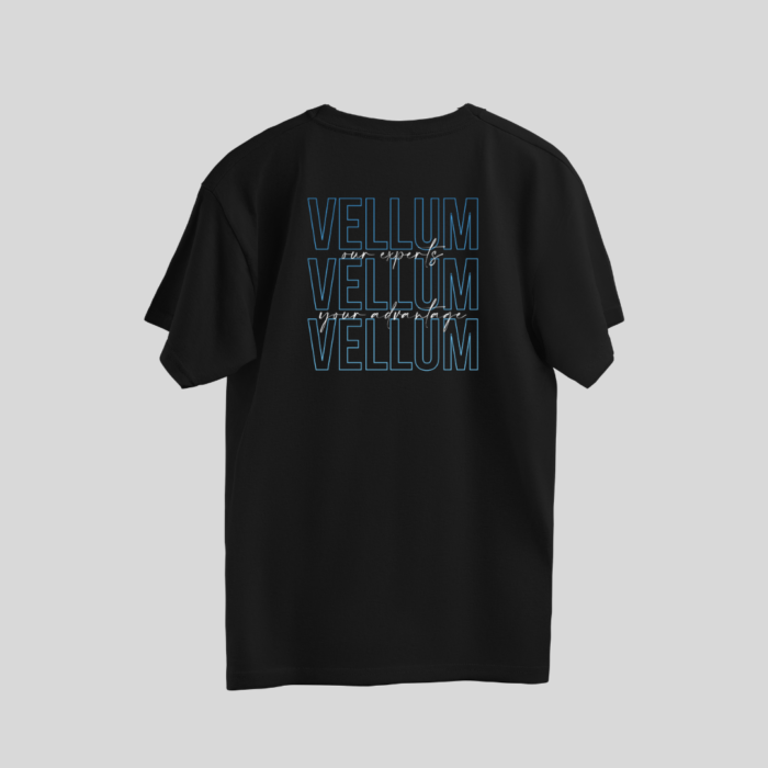 Vellum Blue and White Text Shirt