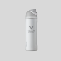 Owala FreeSip Water Bottle – 24 oz (Shy Marshmallow) *PRE ORDER ONLY